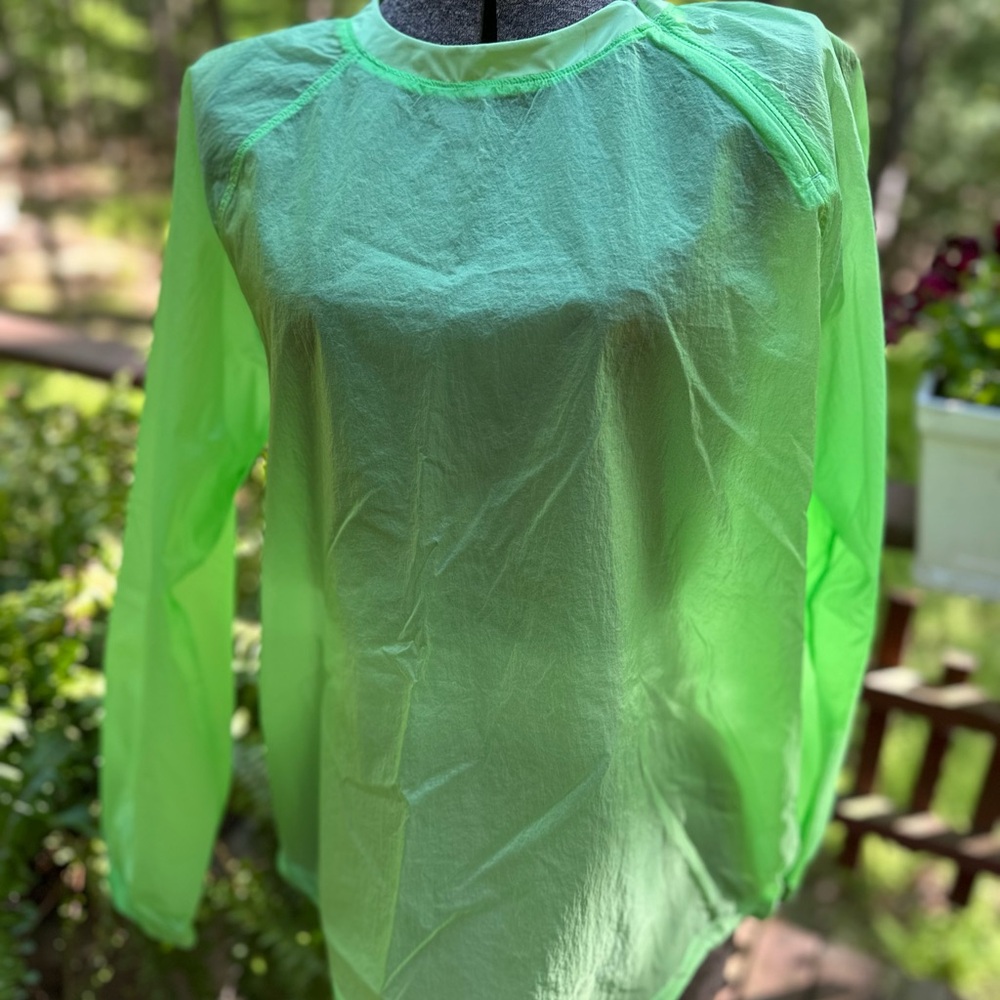 Athleta Green Long Sleeve Hoodie Sweatshirt